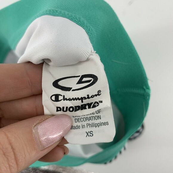 Champion C9 Sports Bra XS Black White Green - Picture 4 of 4
